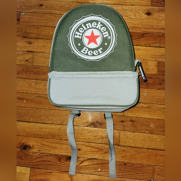Heineken Other - Heineken Beer Bookbag Green|Grey